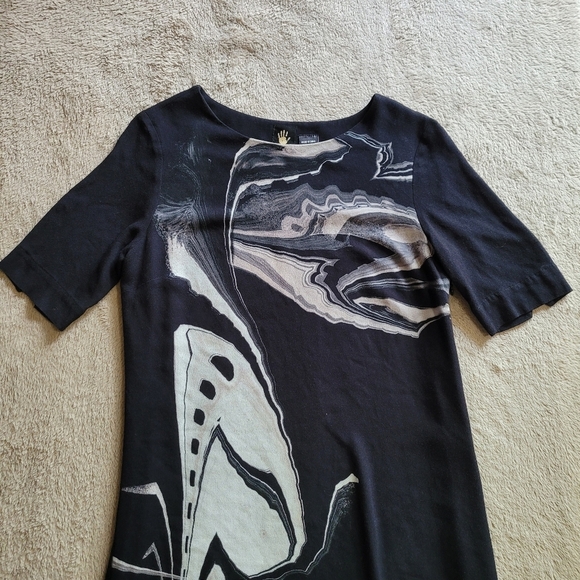 Desigual short sleeve abstract pattern shift dress size 36/4​ - Picture 3 of 15